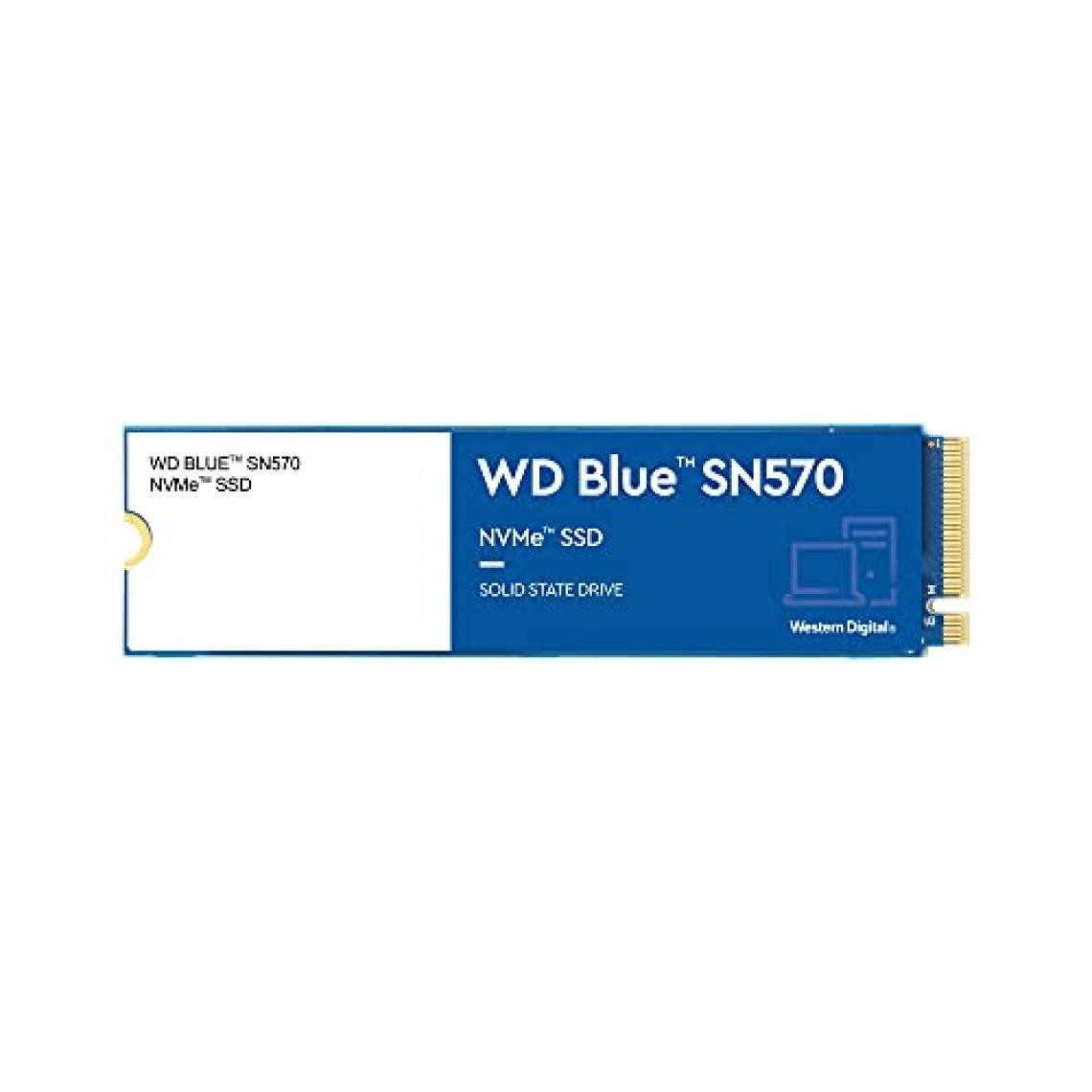 Western Digital - WD Blue SSD SN570 NVMe 250Go M.2 2280 WD Blue SSD SN570 NVMe 250Go M.2 2280 PCIe Gen3 8Gb/s internal single-packed - SSD Interne
