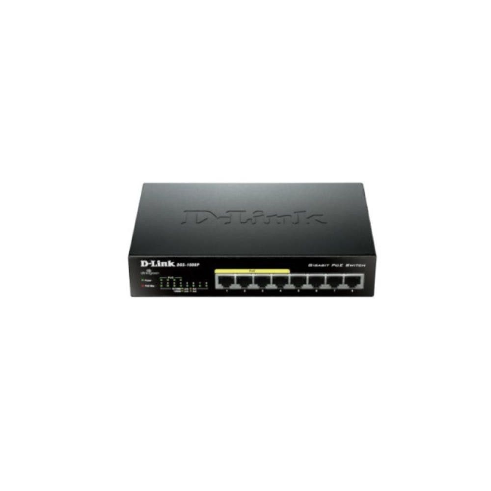 Totalcadeau - Commutateur réseau D-Link 8 ports 10 / 100 / 1000 Mbps - Switch pour reseau internet en RJ45 - Switch
