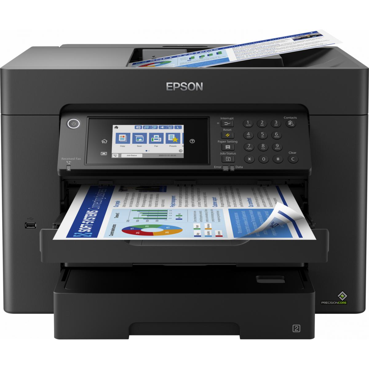Epson - Imprimante multifonction jet d'encre WorkForce WF-78400DTWF - Imprimantes d'étiquettes