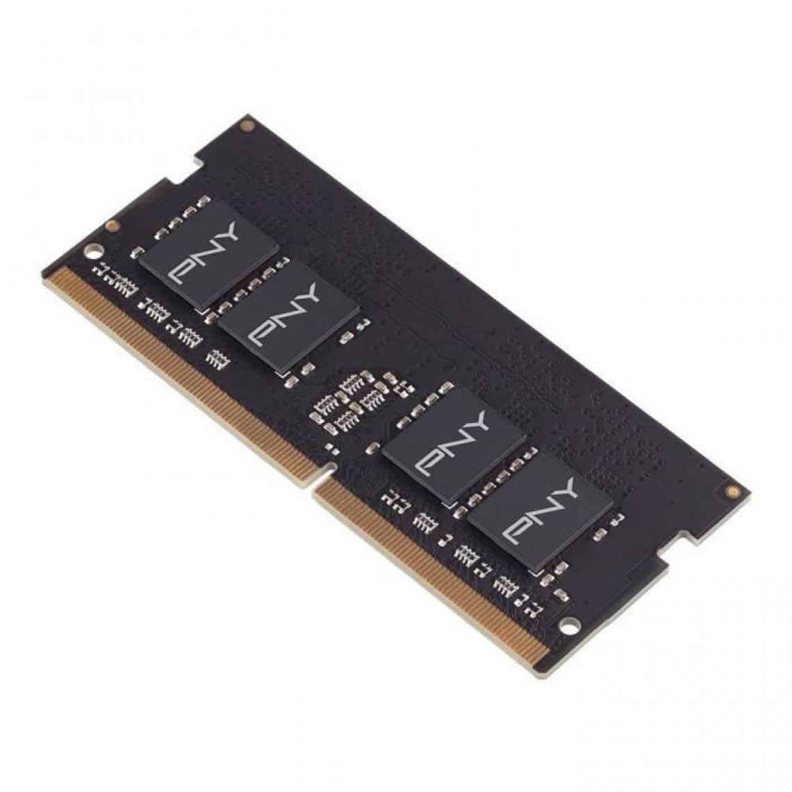 PNY - Mémoire RAM - PNY - SODIMM DDR4 2666MHz 1x16GB - (MN16GSD42666) - RAM PC Fixe