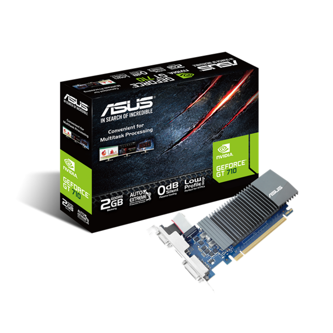 Asus - ASUS GeForce GT 710 SL-2GD5 - passive - Carte Graphique NVIDIA