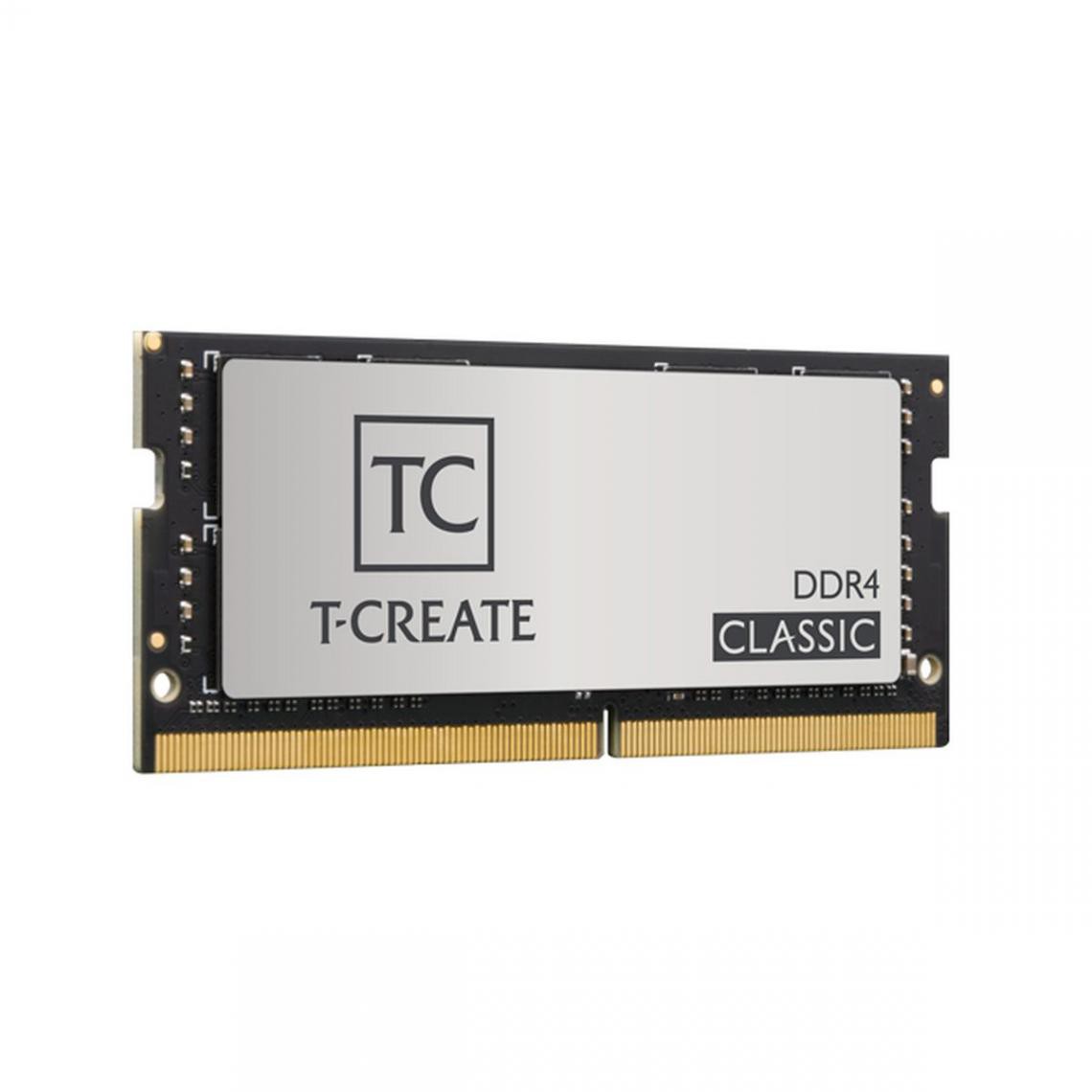 Team Group - T-CREATE CLassic - 2x8Go -DDR4 SO-DIMM 3200 MHz - CL22 - RAM PC Fixe