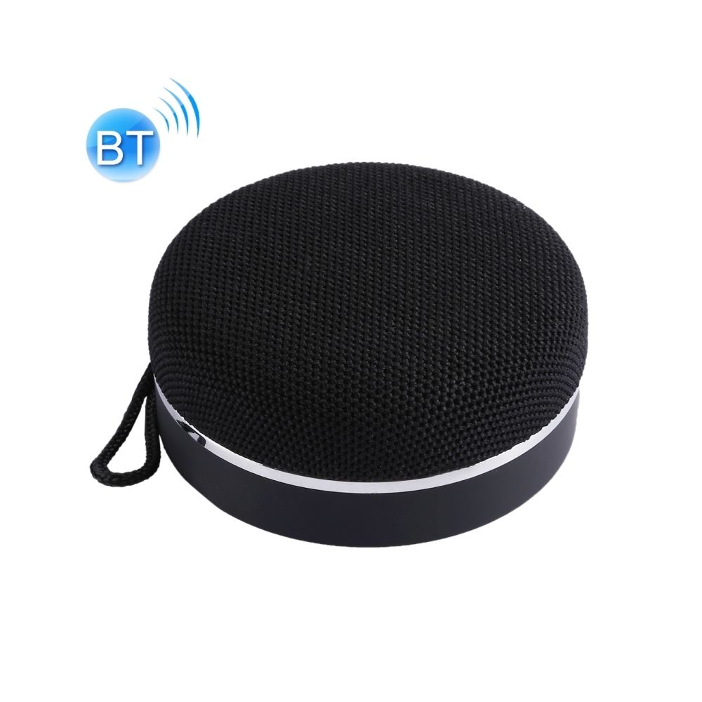 Wewoo - Enceinte Bluetooth noir Haut-parleur portable avec lanière, microphone intégré, carte de TF de soutien / sortie USB / FM / appel mains libres - Enceintes Hifi
