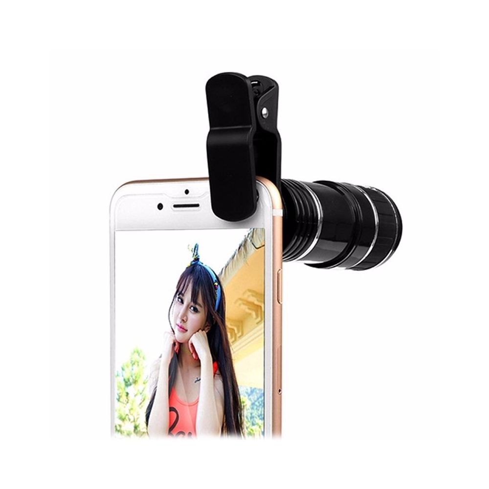 Wewoo - Télescope Objectif de avec zoom optique universel pour téléphone mobile 12X Zoom clip - Objectif Photo