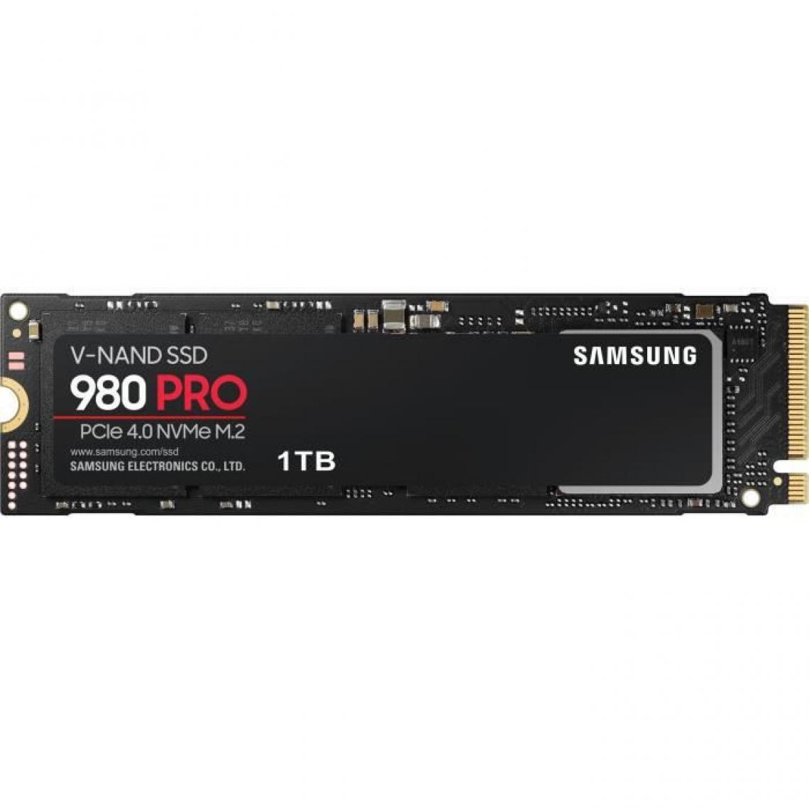 Samsung - SAMSUNG - SSD Interne - 980 PRO - 1To - M.2 NVMe (MZ-V8P1T0BW) - Disque Dur interne