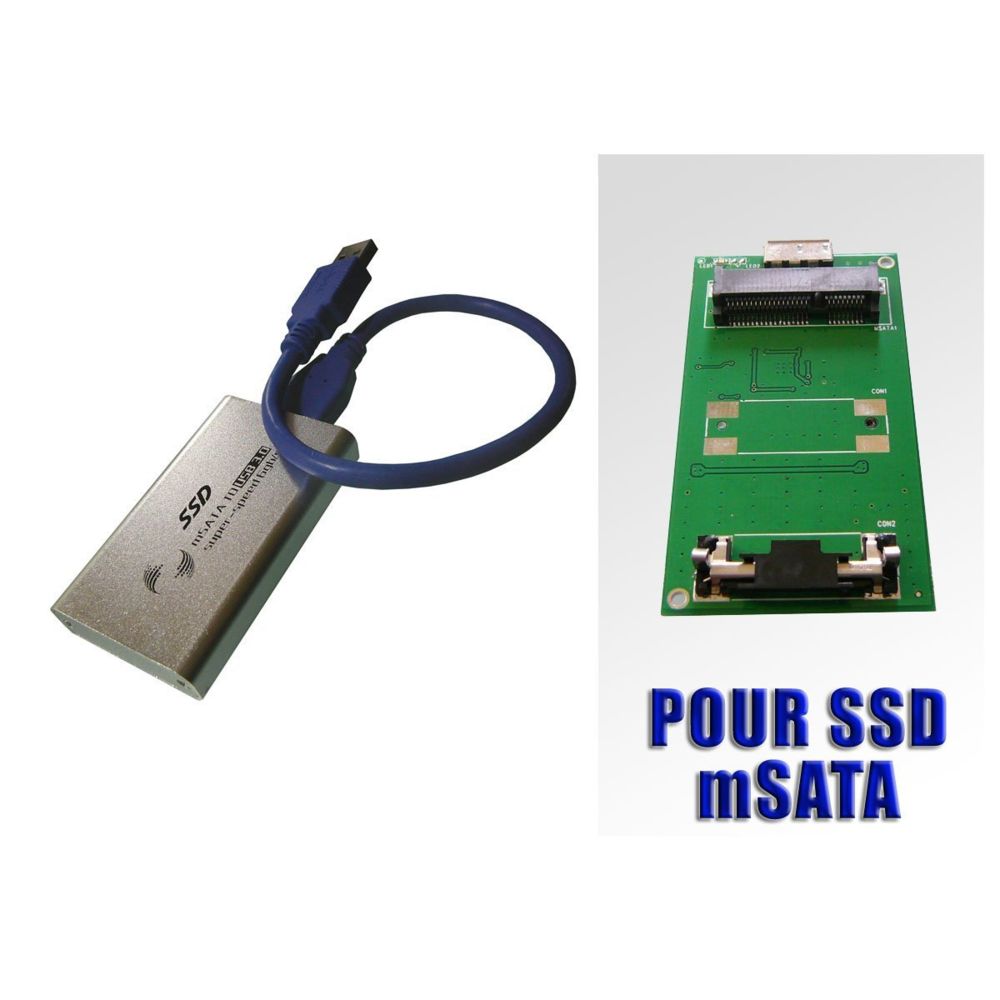 marque generique - Boitier mSATA vers USB3 - Hub