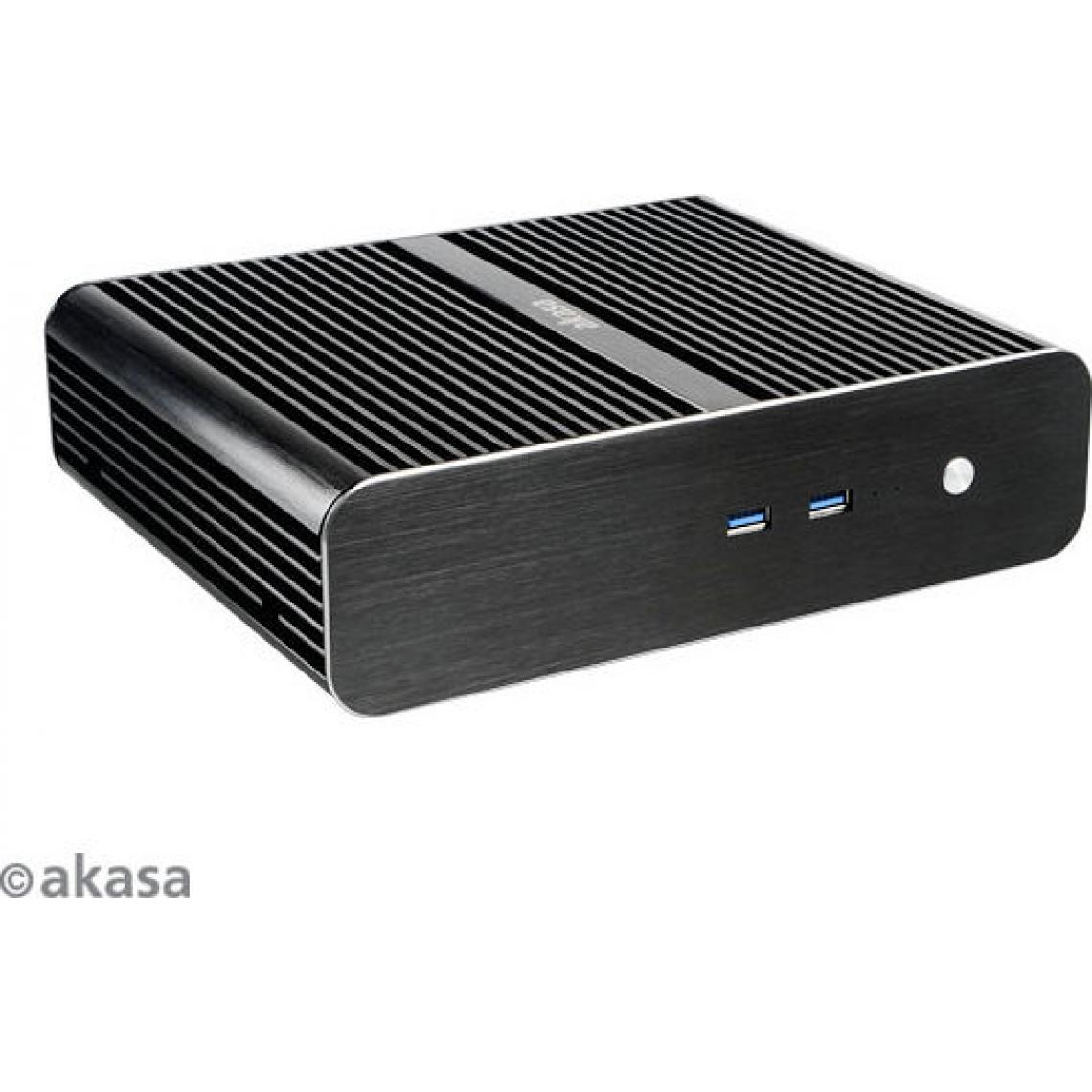 Akasa - Euler S sans ventilateur Thin-Mini-ITX, OEM - noir - Boitier PC