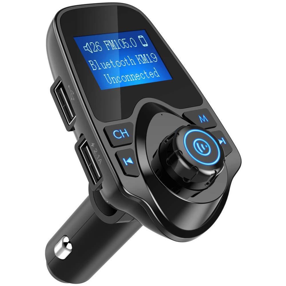 marque generique - 1.44 ""Bluetooth Car FM Radio Voltmeter Dual USB Charger Kit - Accessoires casque
