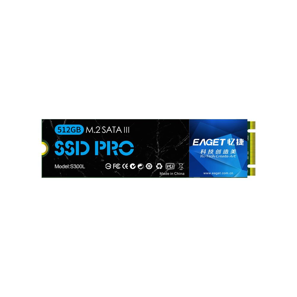 Generic - SSD M.2 (NGFF) EAGET S300L SSD 512 Go SSD Compact Slient antichoc haute vitesse pour ordinateur portable PC - SSD Interne