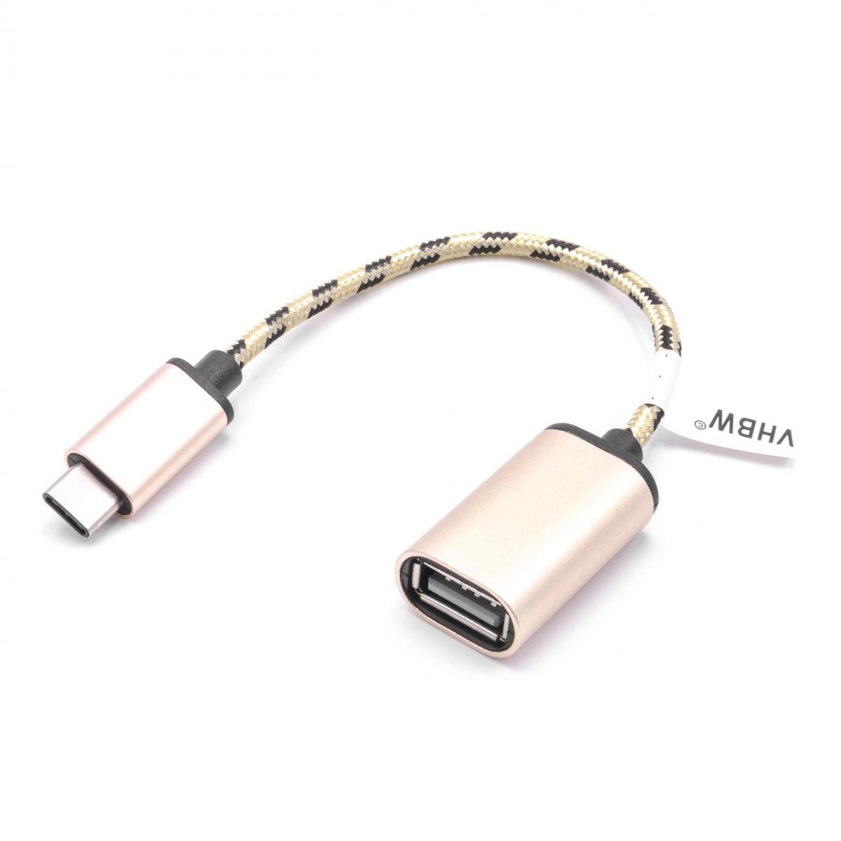 Vhbw - vhbw câble adaptateur USB type C sur USB 2.0 pour HTC 10, U Ultra, U10, U11 Plus - Accessoires alimentation