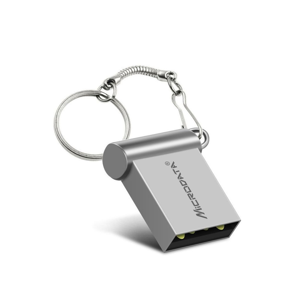 Wewoo - Clé USB Ordinateur MiCRODATA 4 Go USB 2.0 et mini disque en métal à deux utilisations gris argenté - Clés USB