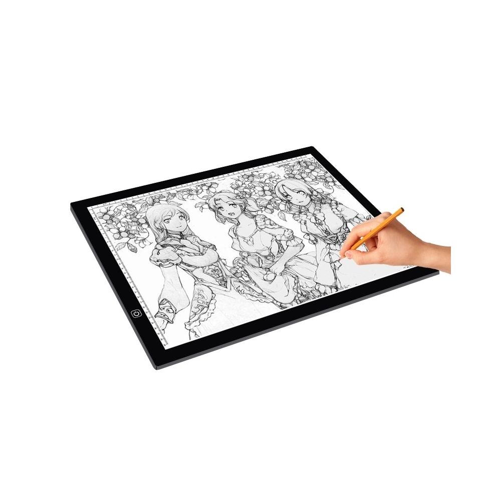 Wewoo - Tablette graphique 8W 5V LED USB Trois niveaux de luminosité Dimmable A3 Acrylic Scale Copy Boards Anime Sketch Drawing Sketchpad avec câble USB et adaptateur d'alimentation - Tablette Graphique