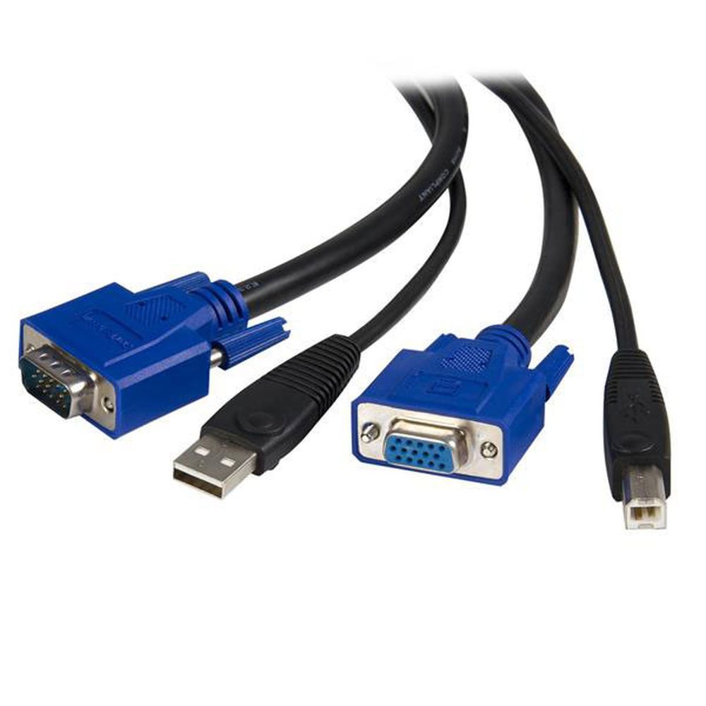 Startech - STARTECH Cordon KVM VGA/USB 2-en-1 (type A et type B) - 1.8 mètre - Hub