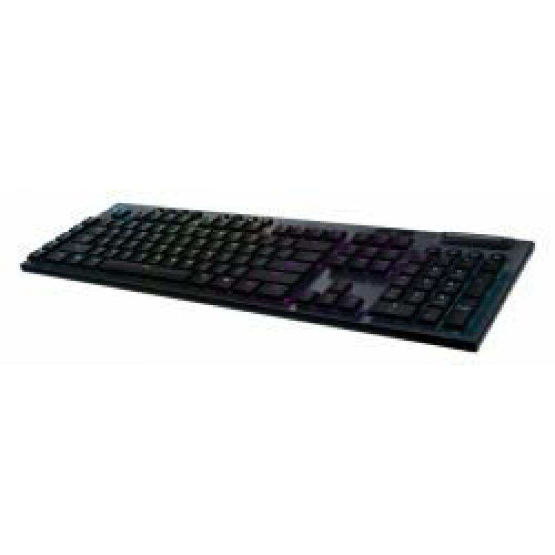 Logitech - Logitech Gaming G915 - Tastatur - Hintergrundbeleuchtung - USB, Bluetooth, LIGHTSPEED - US International - Schlüsselschalter: GL Linear - Schwarz - Version Allemande - Clavier