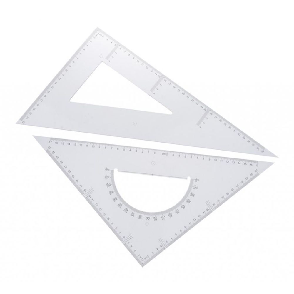 marque generique - Modèle de règle de triangle clair regle 30 cm - Tablette Graphique