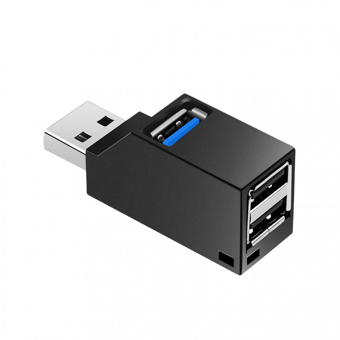 marque generique - Adaptateur de Charge D'alimentation de Répartiteur de Concentrateur USB 3 Ports pour Ordinateur Portable PC Téléphone - Hub