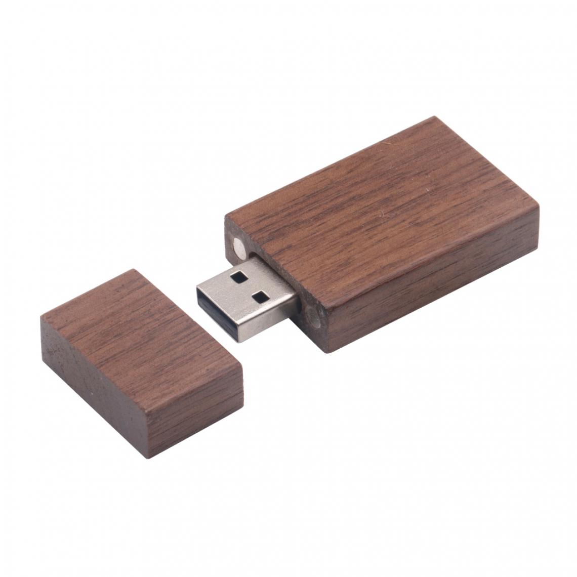 marque generique - Bois usb 2.0 memory stick flash drive u disque w / boîte en bois pour pc 8gb - Clés USB