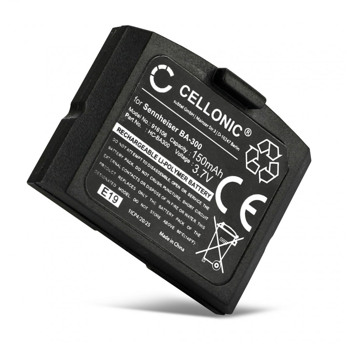 CELLONIC - CELLONIC® Batterie Premium pour casqueAudio Compatible avec Sennheiser RS 4200 - 150mAh Accu Rechange Remplacement - Accessoires casque