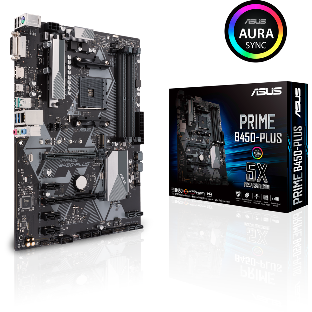 Asus - AMD B450 PRIME PLUS - ATX - Carte mère AMD