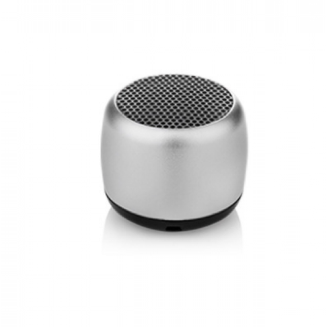 Chrono - Mini haut-parleur portable Haut-parleur sans fil Bluetooth, avec microphone, coque en métal robuste, lumière LED, 5 heures de lecture, peut être associé à un son surround stéréo(Argent) - Enceinte PC