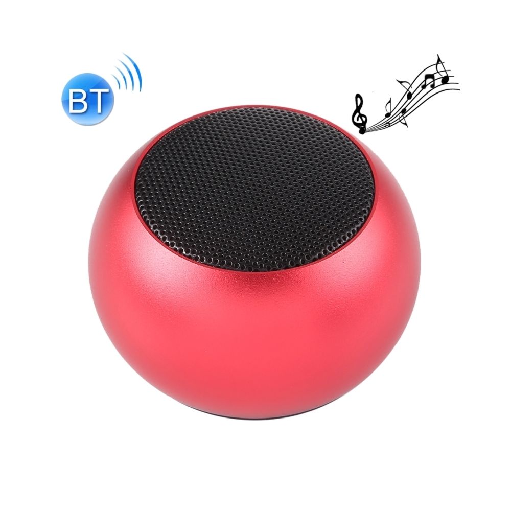 Wewoo - Enceinte Bluetooth Mini haut-parleur sans fil en métal, mains libres, indicateur à DEL (rouge) - Enceintes Hifi