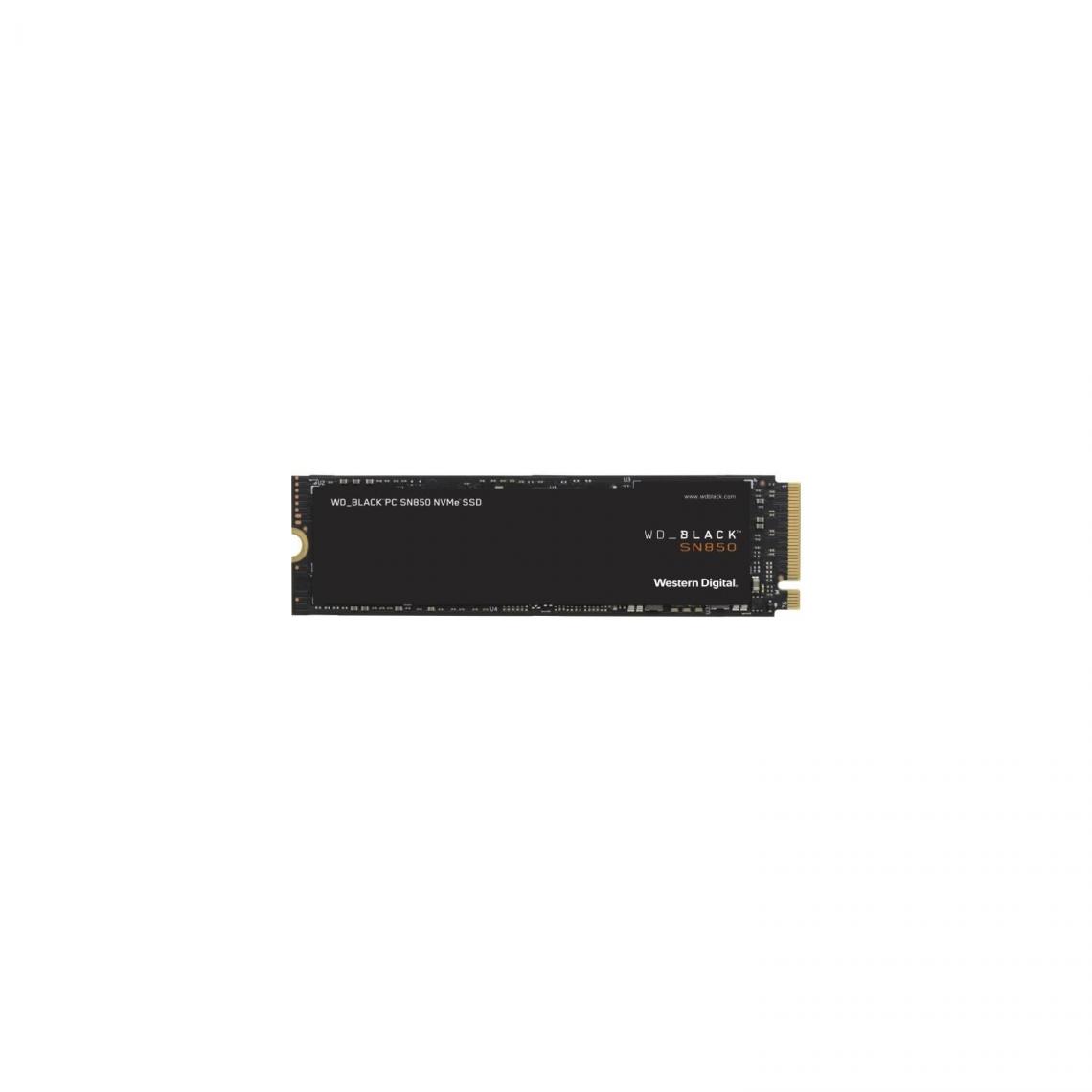 Western Digital - WD Black- Disque SSD Interne - SN850 - 2To - M.2 NVMe (WDS200T1X0E) - SSD Interne