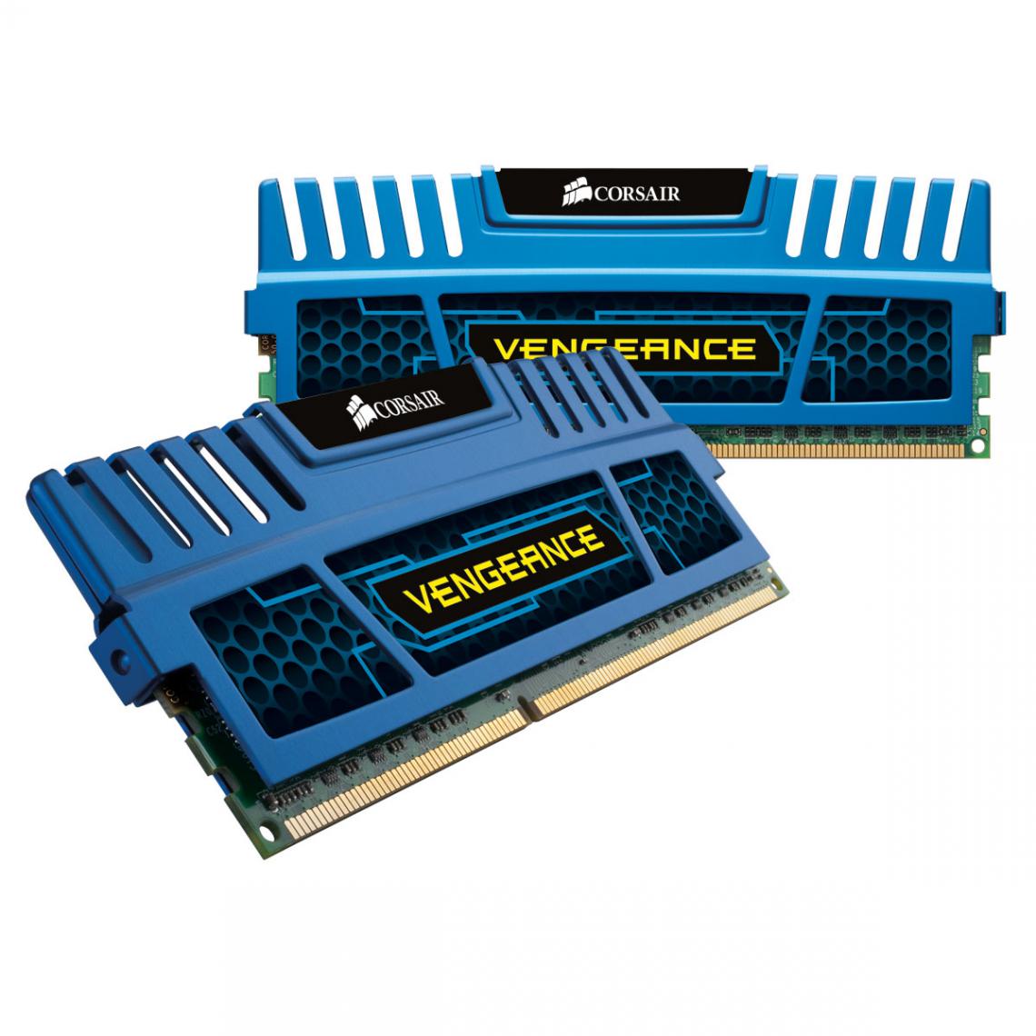 Corsair - Vengeance Series 8 Go (2x 4 Go) DDR3 1600 MHz CL9 Bleu - RAM PC Fixe
