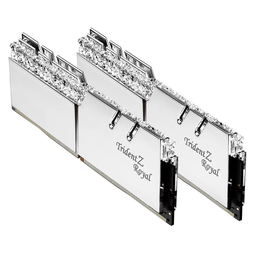 G.Skill - Trident Z Royal - 2 x 16 Go - DDR4 3200 MHz CL16 - Argent - RAM PC Fixe