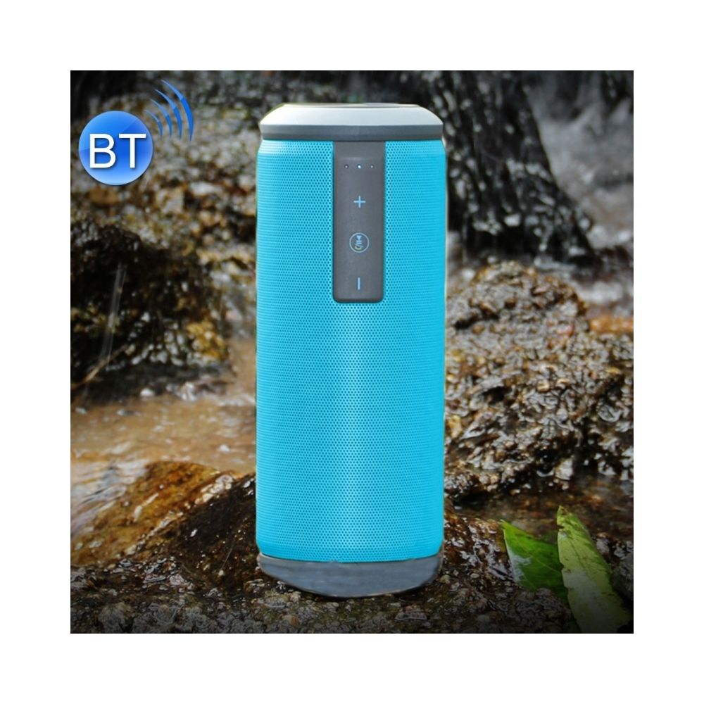 Wewoo - Enceinte Bluetooth étanche bleu Haut-Parleur Stéréo 4.0 Étanche, avec Micro Intégré, Support mains-libres & Aux-in & Carte TF & NFC & FM & MP3, Distance Bluetooth: 10m - Enceintes Hifi