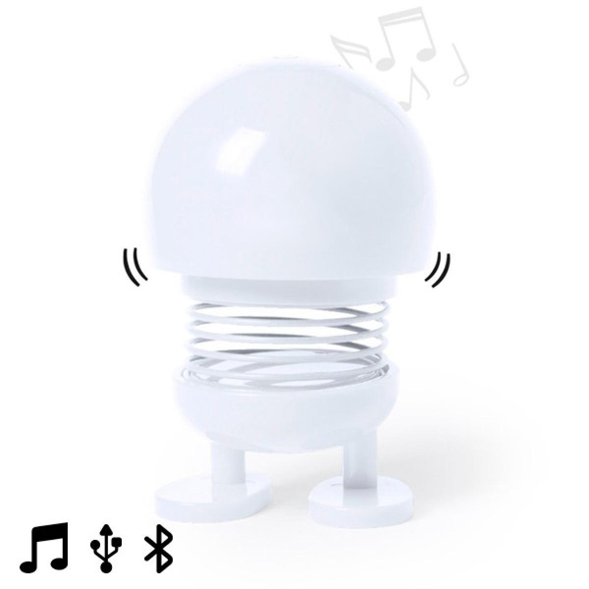 Totalcadeau - Haut-parleur Bluetooth avec mouvement 3W Couleur - Blanc - Barre de son