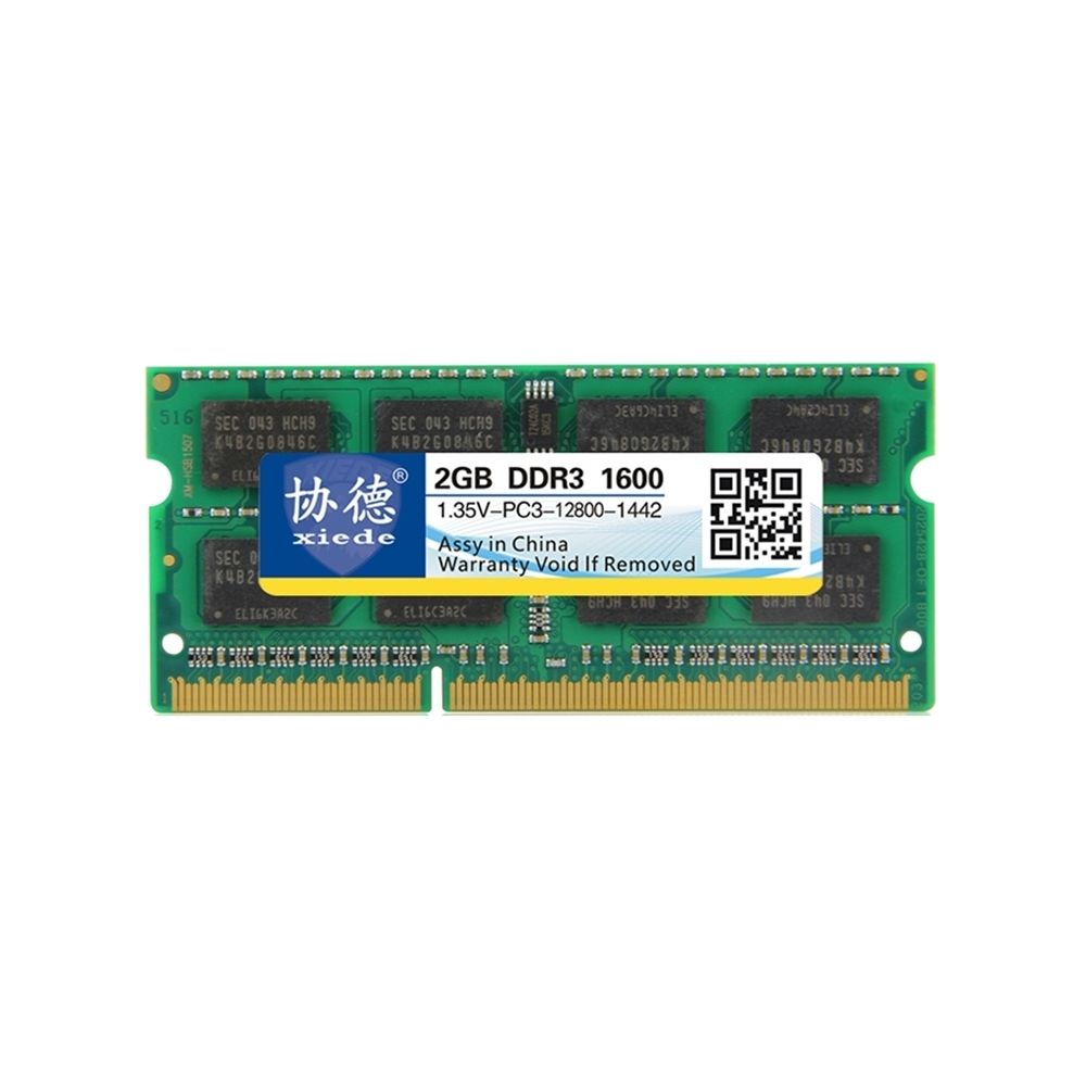 Wewoo - Mémoire vive RAM DDR3L 1600MHz 2GB 1.35V Module de à compatibilité totale pour ordinateur portable - RAM PC Fixe