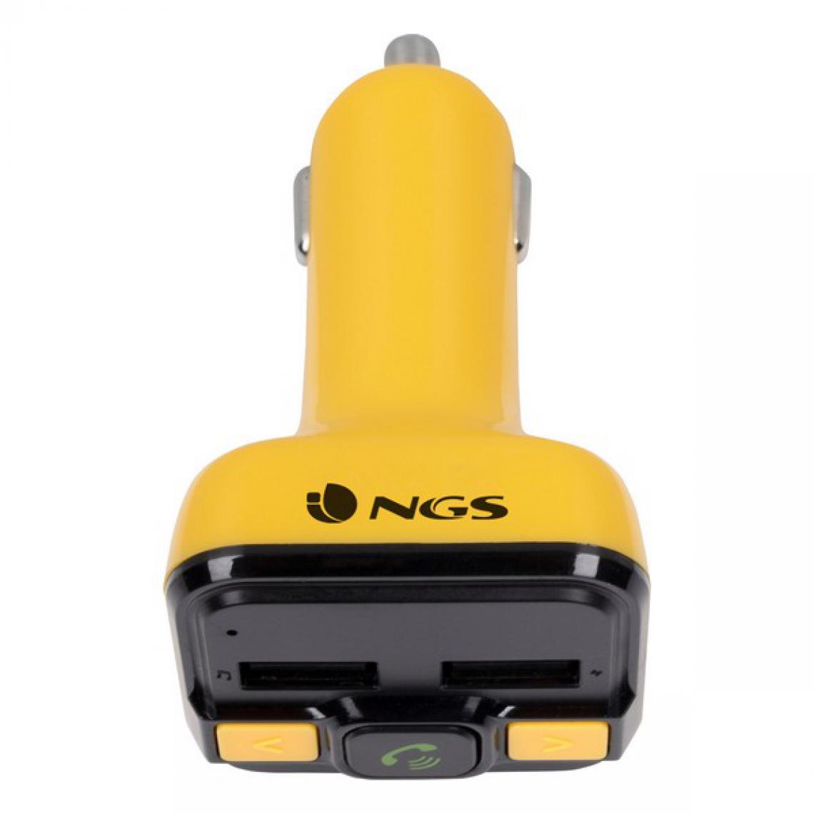 Ngs - Lecteur MP3 et émetteur FM Bluetooth pour voiture NGS Spark BT Curry 2.4A Jaune - Passerelle Multimédia