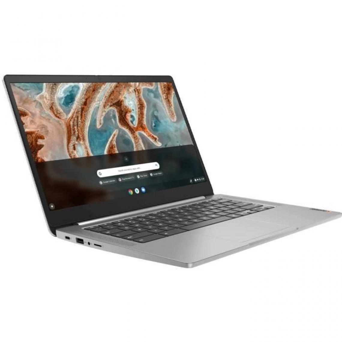 Lenovo - PC Portable Chromebook - LENOVO Ideapad 3 CB 14M836 - 14 Full HD Tactile - MT8183 - RAM 4 Go - Stockage 64Go - Chrome OS - AZERT - Chromebook