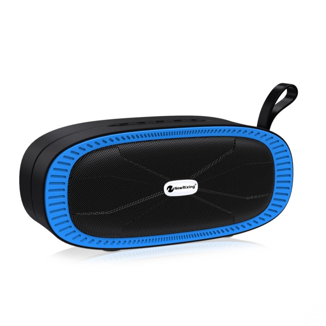 Wewoo - Enceinte Bluetooth NR4022 Haut-parleur stéréo portable avec barre de son surround microphonecarte Micro SD de soutien FM bleu - Enceintes Hifi