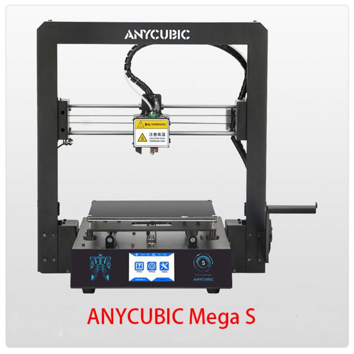 Generic - Imprimante 3D ANYCUBIC i3 Mega S  avec à 1 Tête d'Impression  PLA, ABS, TPU,PETG et Cadre Entièrement Métallique 21 * 21 * 20.5 cm - Noir  - Imprimante 3D