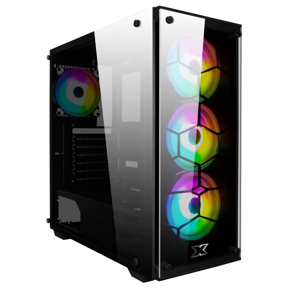 Xigmatek - Venom X - E-ATX - RGB - Noir - Avec fenêtre - Boitier PC