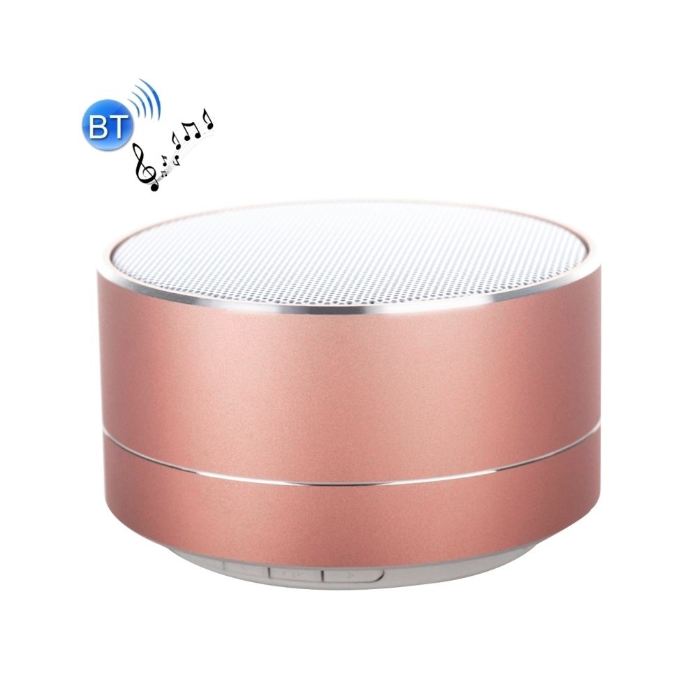 Wewoo - Enceinte Bluetooth d'intérieur or rose Mini haut-parleur stéréo portable, avec MIC intégré et ampli LED, Appels Mains-libres de ampère Carte TF, Distance: 10m - Enceintes Hifi