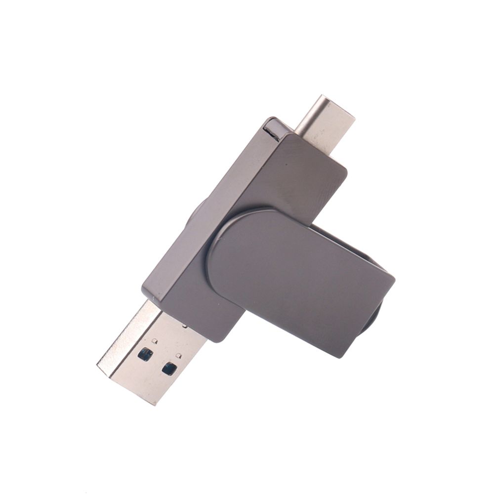 marque generique - USB Type-c Flash Drive Alloy Rotatif Mémoire Portable Bâtons Stylo pour PC 32 Go - Clés USB