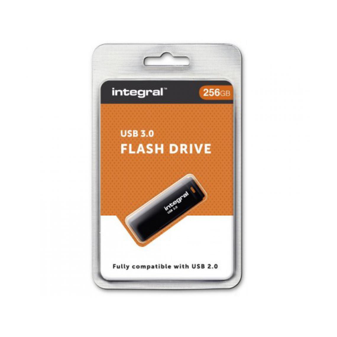 Integral - Clé USB INFD256GBBLK3.0 Clé USB 3.0 256GB Black - Clés USB