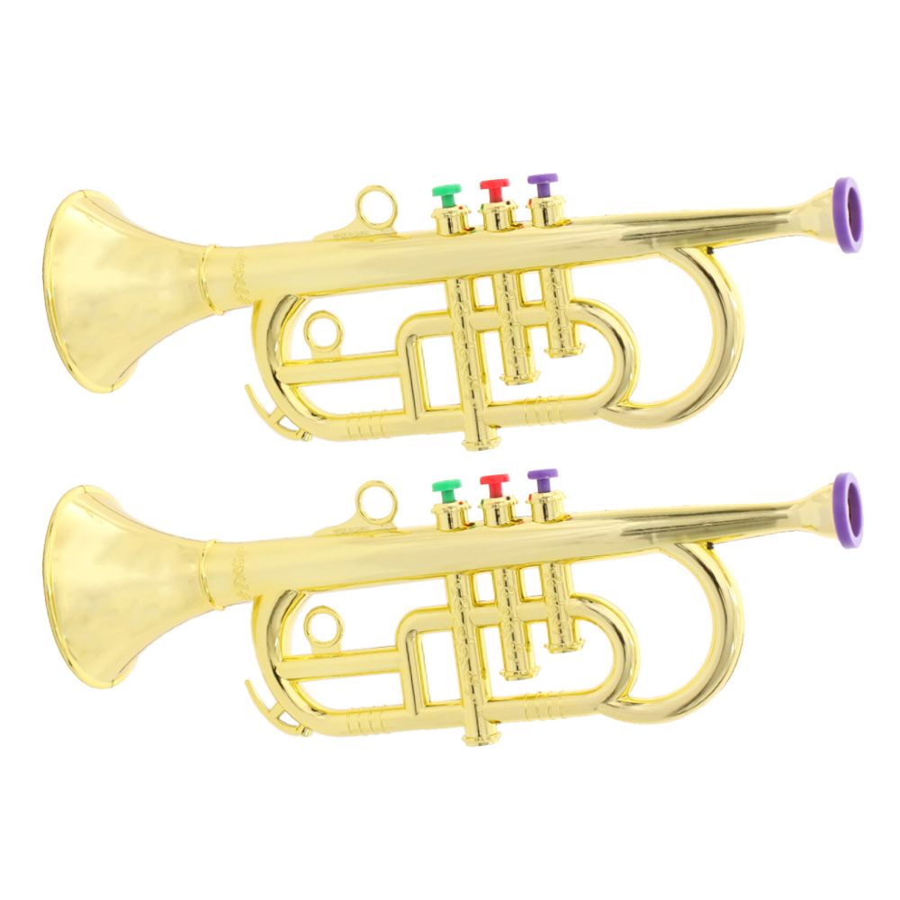 marque generique - Jouet Trompette en Corne avec 3 Clés Colorées - Trompettes