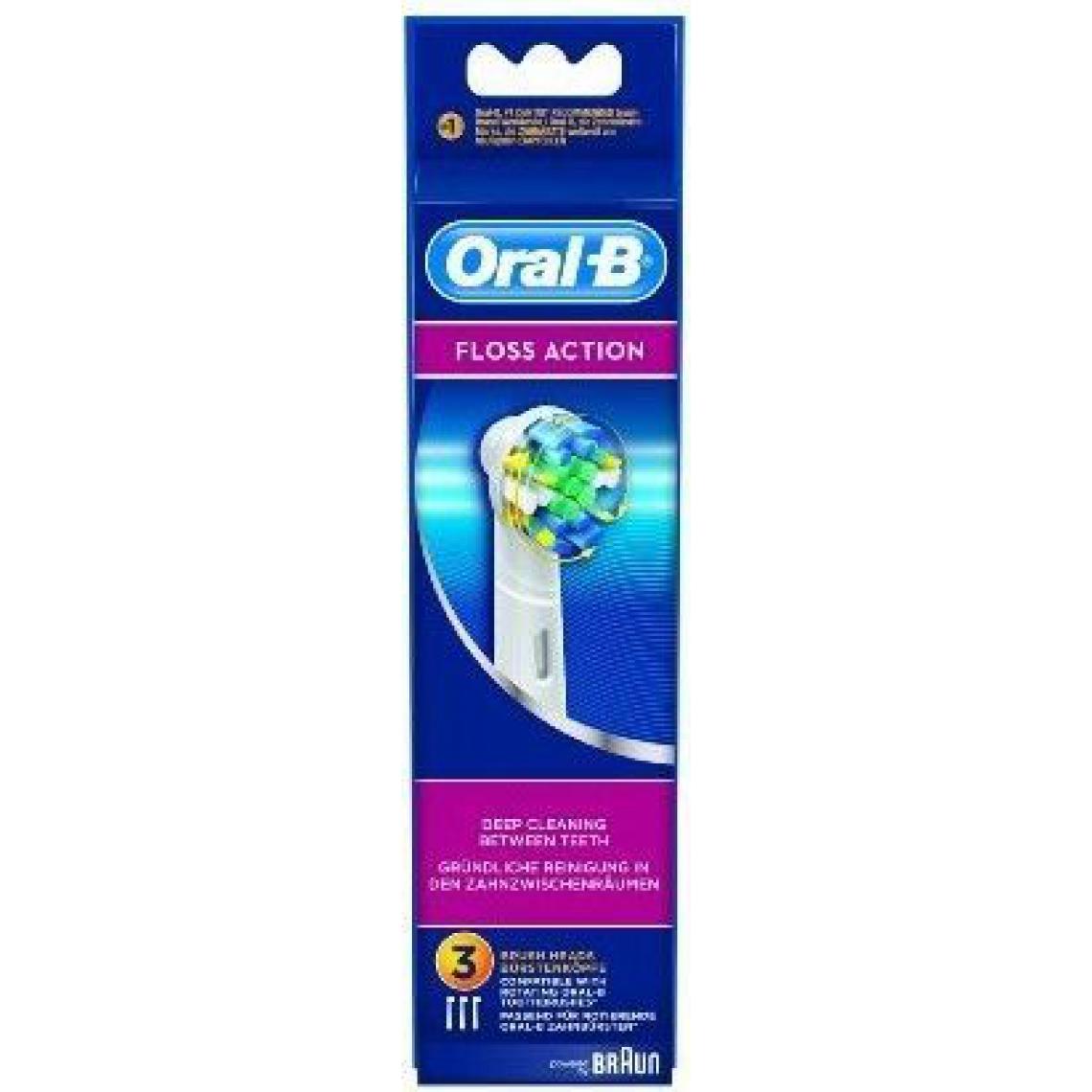 Braun - Oral-B Floss Action Brossettes x3 - Brosse à dents électrique