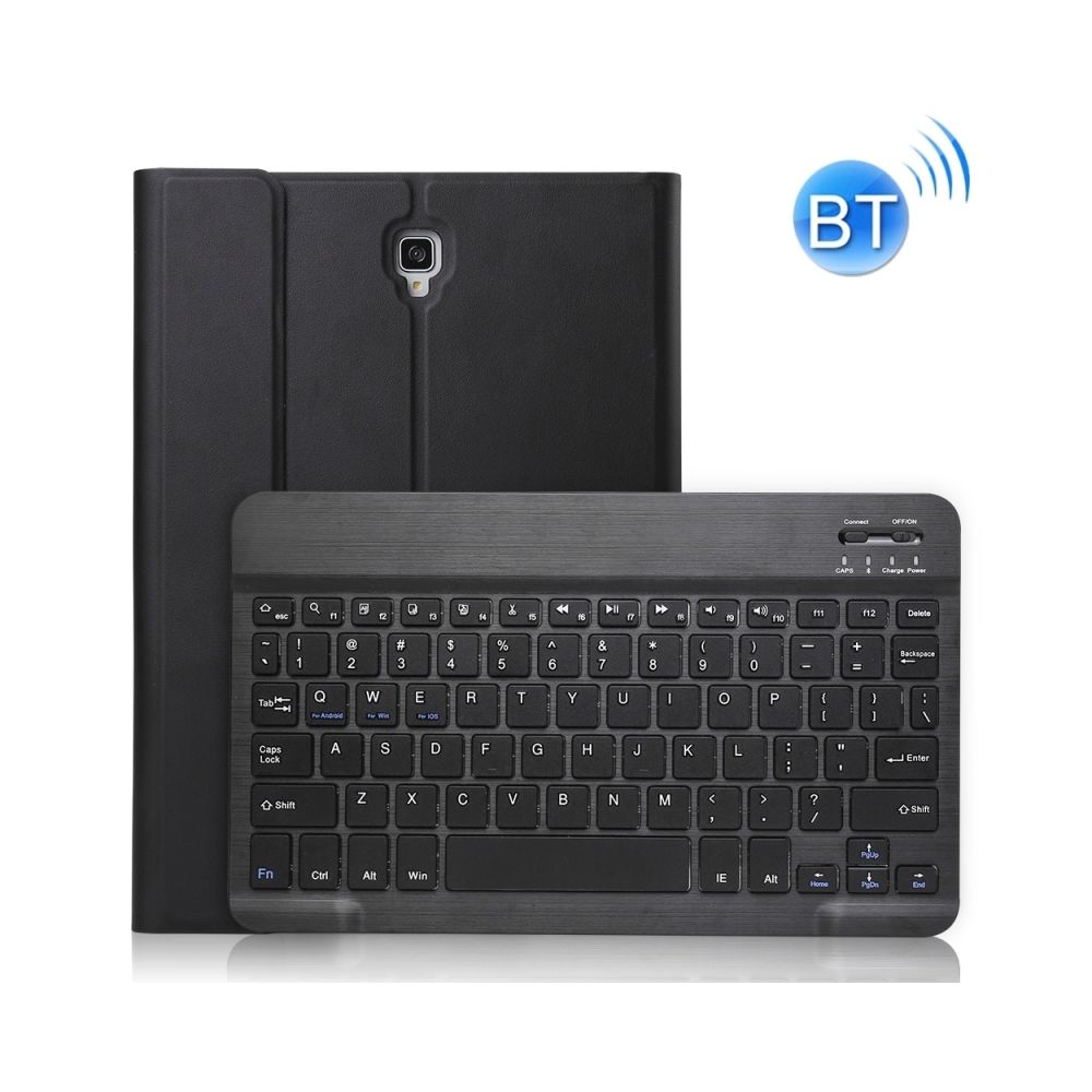 Wewoo - Étui ultra-mince en cuir avec clavier Bluetooth pour Galaxy Tab A 10.5 T590 / T595, avec support (Noir) - Clavier