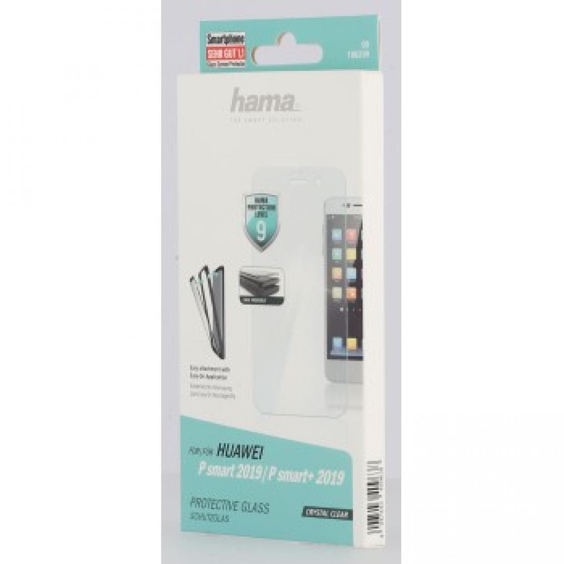 Hama - Hama Protection écran verre véritable "premium crystal glass" pour hua. P smart (+) 2019/2020 - Hub