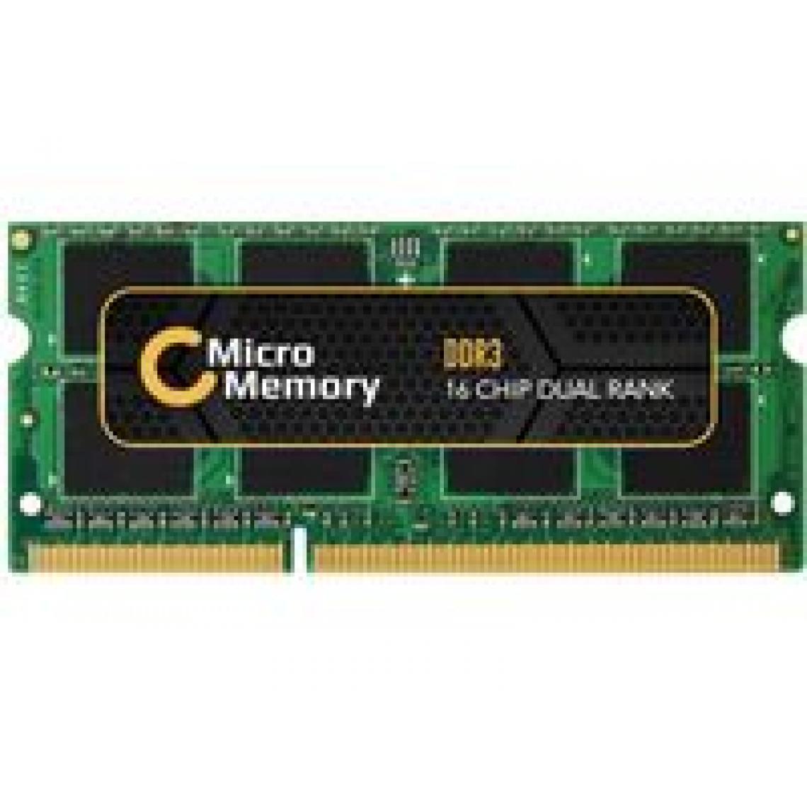 Because Music - MicroMemory MMG2511/8GB 8Go DDR3 1600MHz Module de Mémoire - Modules de Mémoire (8 Go, 1 x 8 Go, DDR3, 1600 MHz) - RAM PC Fixe