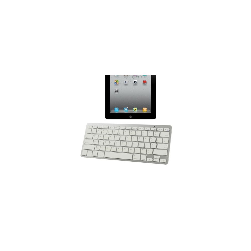 Wewoo - Clavier QWERTY pour iPad 4 / 3 / 2 / Bluetooth 3.0 ultra-fin - Clavier