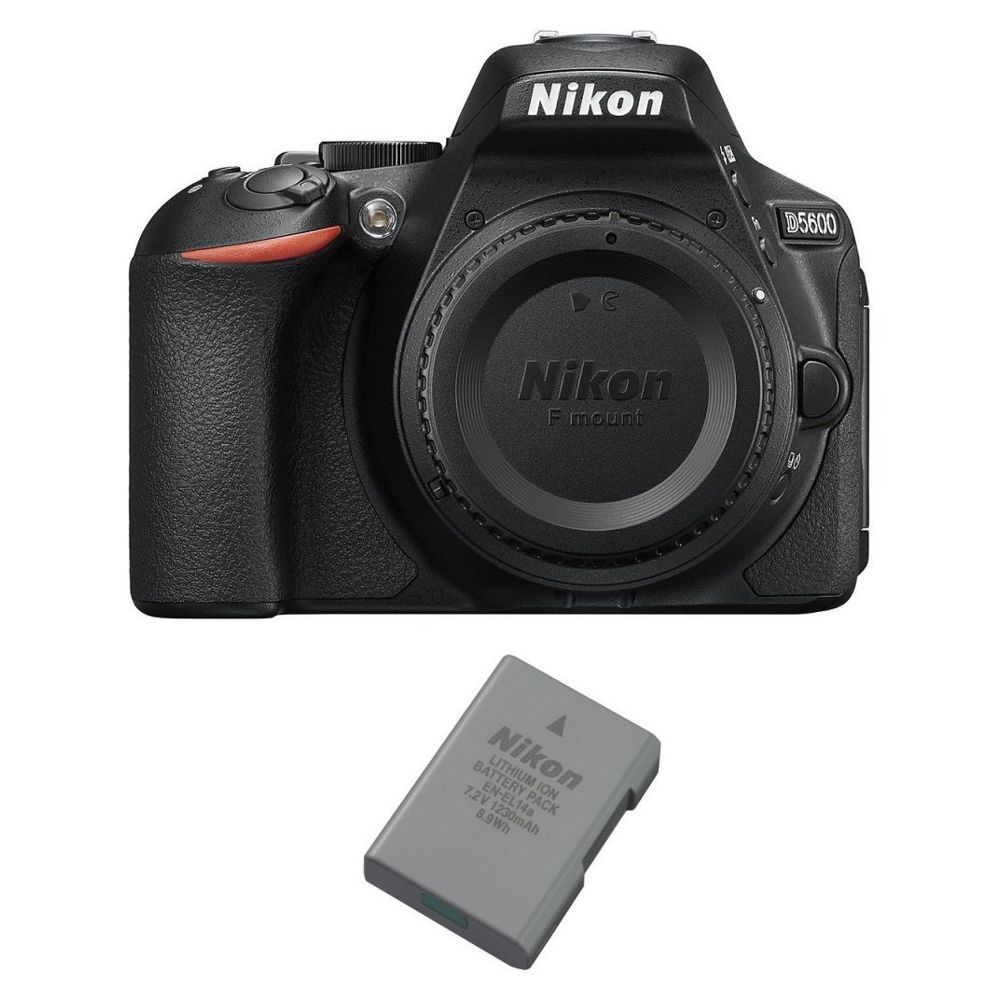 Nikon - NIKON D5600 Body + NIKON EN-EL14A Battery - Reflex Grand Public