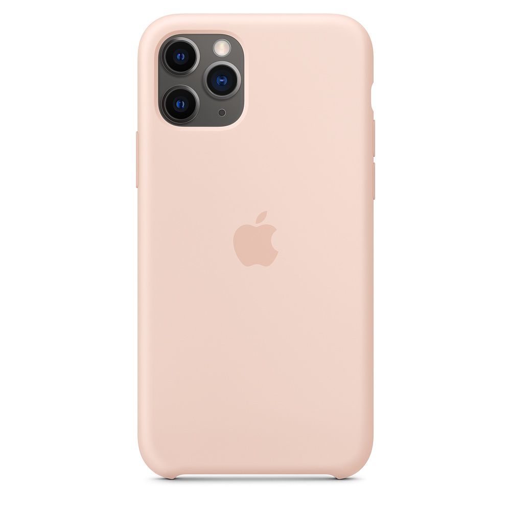 Apple - Coque en silicone iPhone 11 Pro - Rose des sables - Coque, étui smartphone