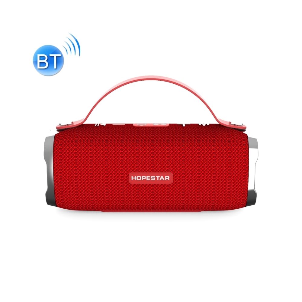 Wewoo - Enceinte Bluetooth étanche rouge Mini Portable Sans Fil Haut-Parleur, Micro Intégré, Soutien AUX / Main Appel Gratuit / FM / TF - Enceintes Hifi