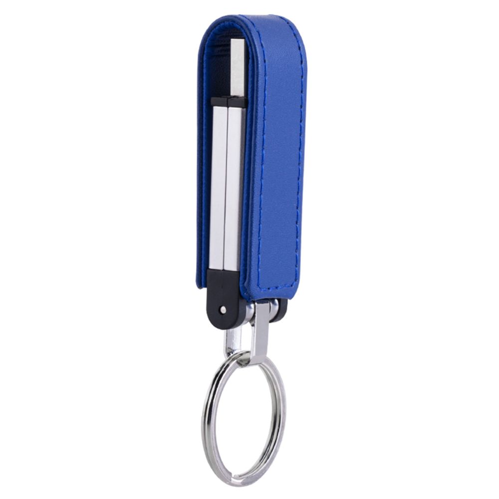 marque generique - nouveau pu keychain usb 2.0 flash memory pen lecteur pouce bâton bleu 128gb - Clés USB