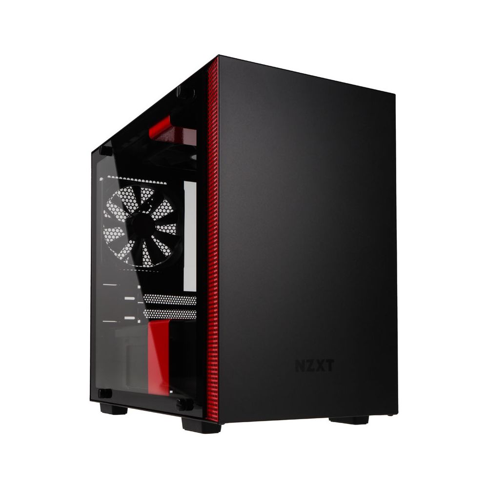 Nzxt - H200i Noir mat/Rouge - Avec fenêtre - Boitier PC